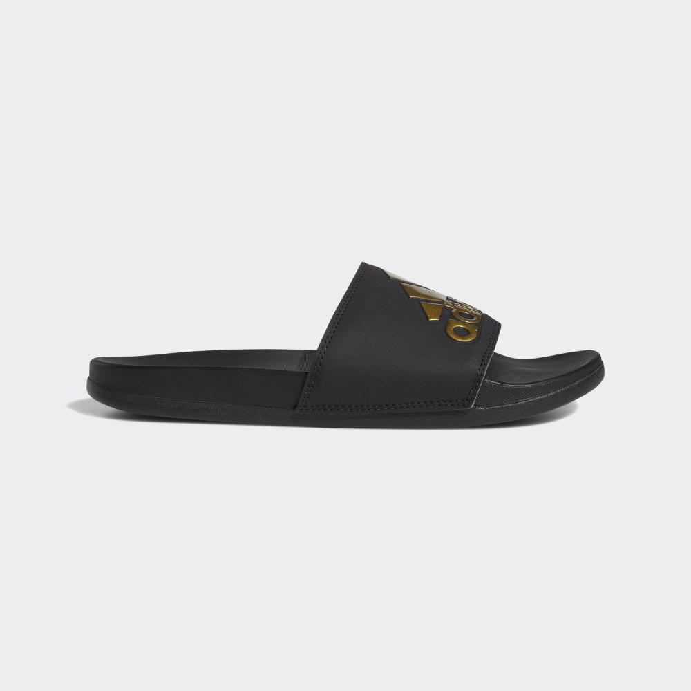 Papuci Adidas Adilette Comfort Barbati Romania - Negrii/Aurii Metal EG1850